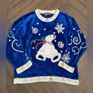 Girls’ BEREK chenille sweater…..size 8